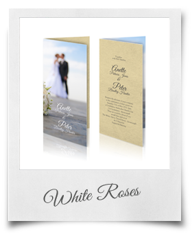White Roses - Wedding Invitations